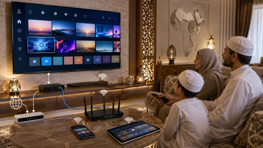 كيفية عمل IPTV عبر الراوتر وWi-Fi وEthernet في المنزل